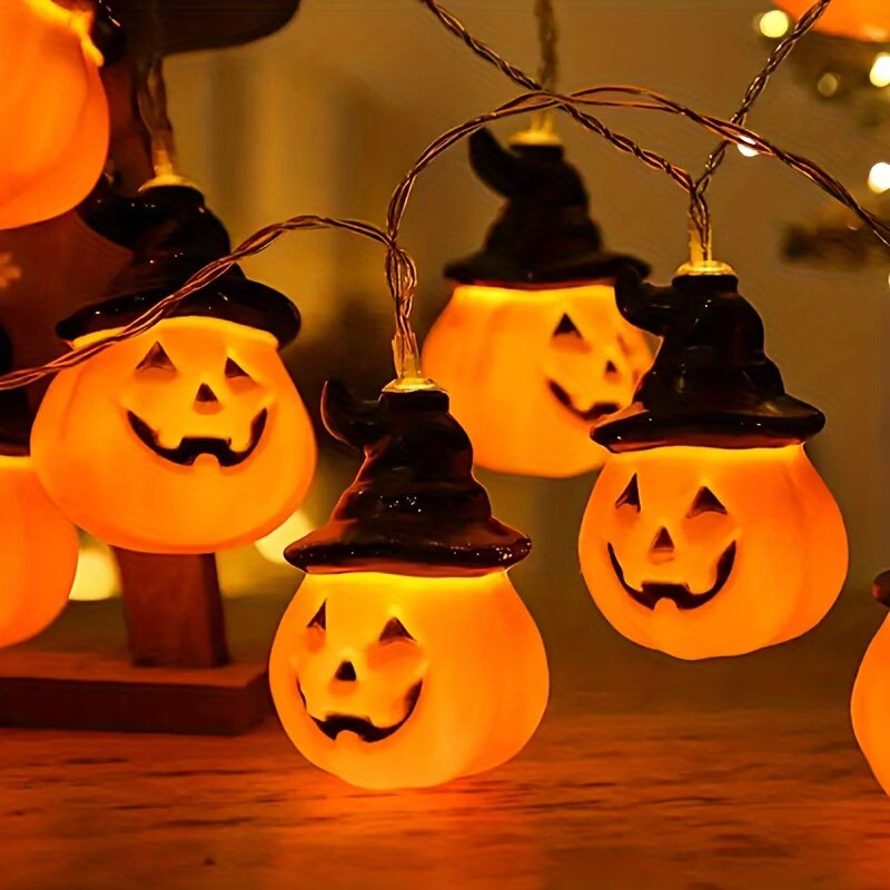 1.5M/59.06in 할로윈 호박 스트링 조명 랜턴  - Halloween Led String Lights Orange 리뷰 및 가격