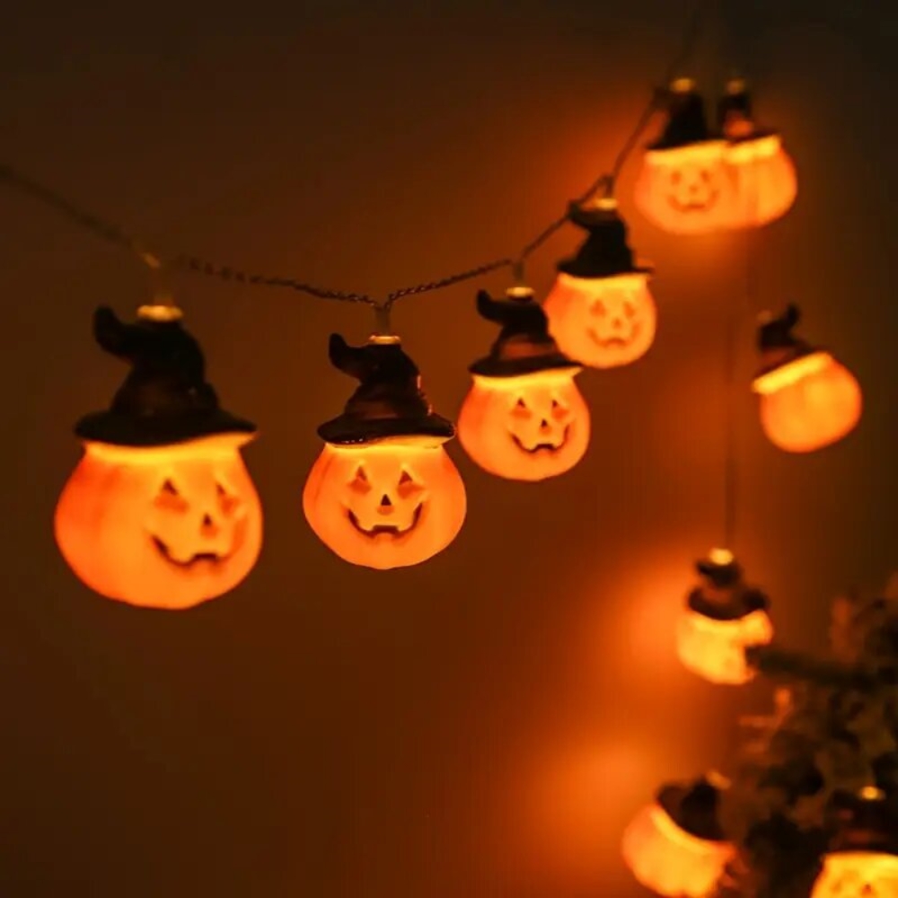 1.5M/59.06in 할로윈 호박 스트링 조명 랜턴  - Halloween Led String Lights Orange 리뷰 및 가격