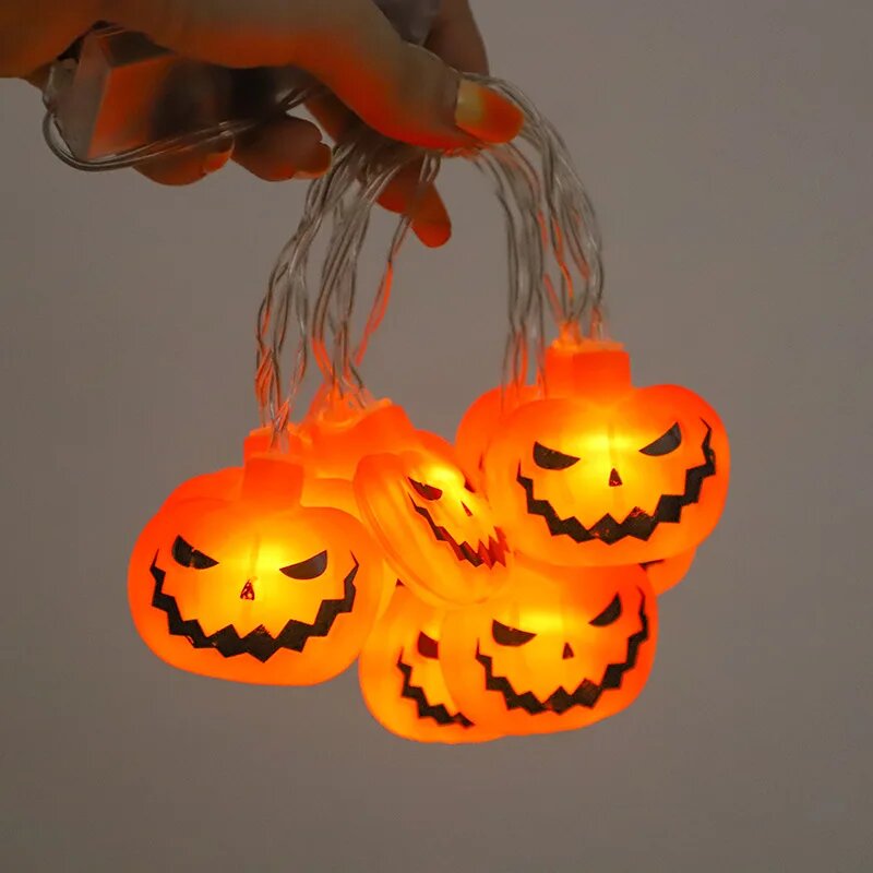할로윈 10/20LED 스트링 조명 배터리 구동 호박  - Halloween Led String Lights Orange 리뷰 및 가격