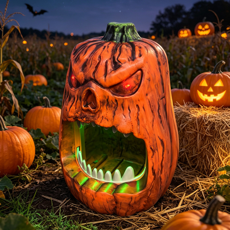 할로윈 LED 조명 호박 사탕 그릇 음성 작동 해골 얼 - Pumpkin Lantern Halloween 리뷰 및 가격