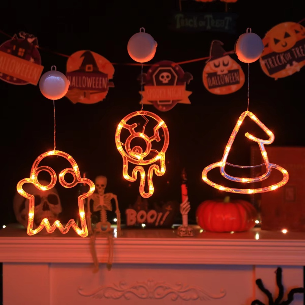 할로윈 LED 스트링 라이트 호박 거미줄 흡착컵 걸이형 - Halloween Pumpkin Decor Led 리뷰 및 가격