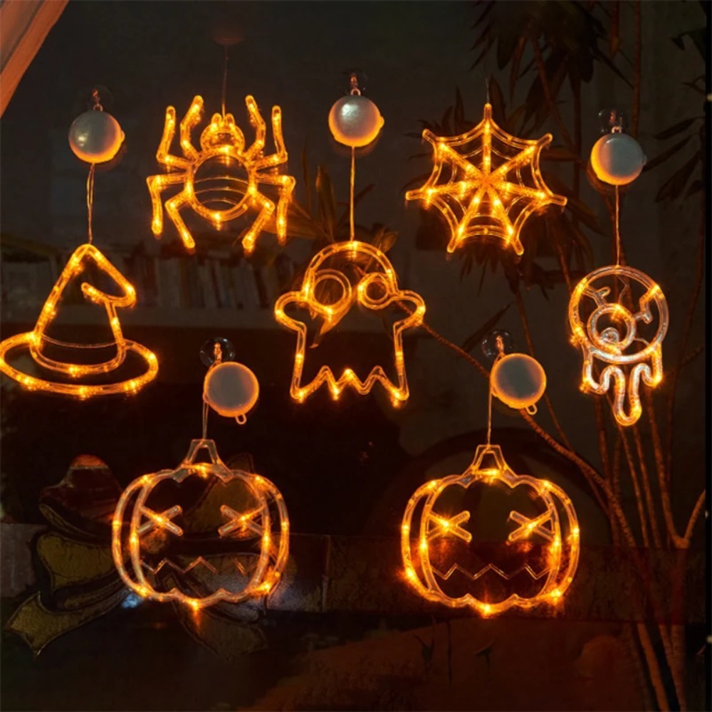 할로윈 LED 스트링 라이트 호박 거미줄 흡착컵 걸이형 - Halloween Pumpkin Decor Led 리뷰 및 가격