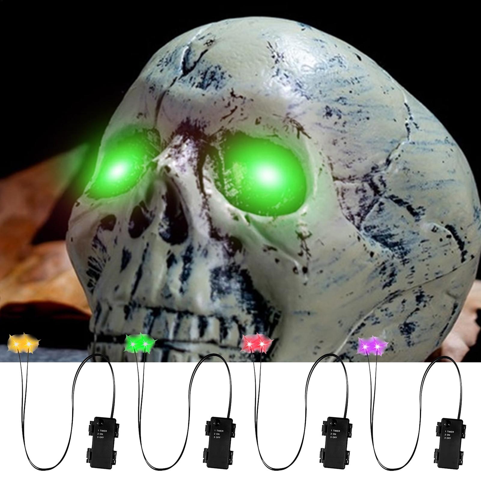 1개 발광 눈 할로윈 라이트업 눈, 타이머가 있는 해골 - Halloween Pumpkin Decor Led 리뷰 및 가격