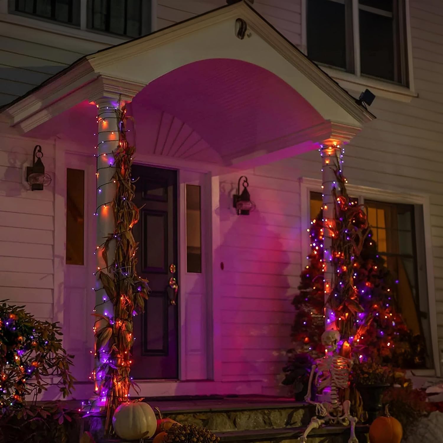 눈부시게 밝은 164피트 500 LED 할로윈 스트링  - Halloween Led String Lights Orange 리뷰 및 가격