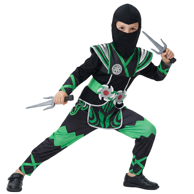 어린이를위한 녹색 닌자 의상 9PC 장난감 세트 할로윈 - Halloween Costume Kids 리뷰 및 가격