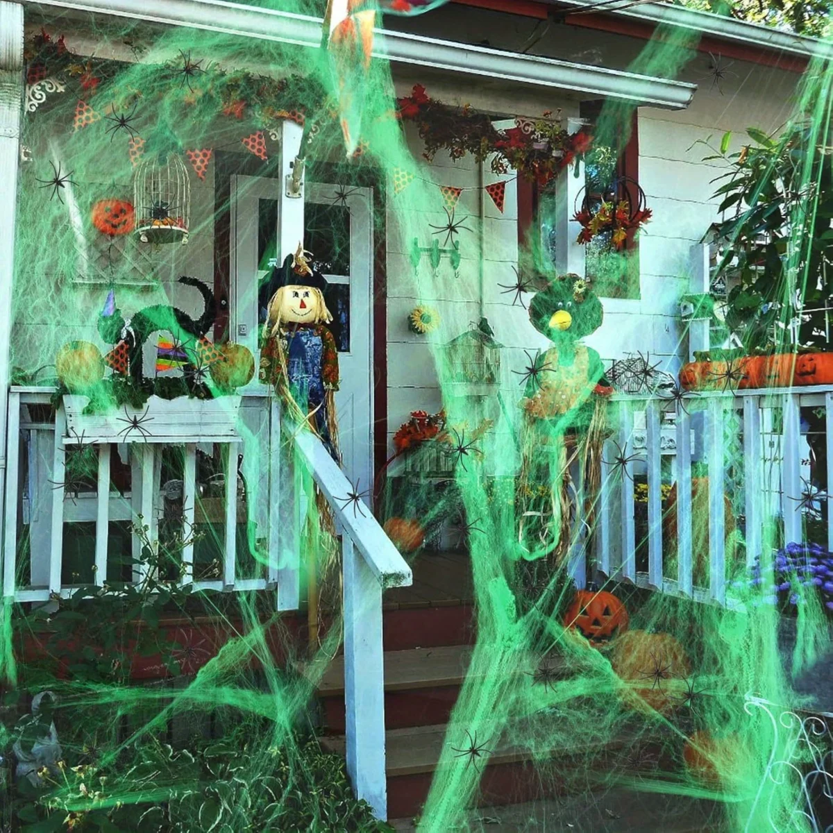1~20개입 할로윈 장식용 신축성 있는 거미줄, 공포  - Spider Web Halloween Decoration 리뷰 및 가격