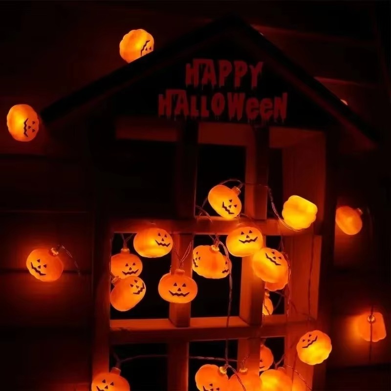 할로윈 호박 모양 LED 전구 스트링, 건전지로 작동하 - Halloween Pumpkin Decor Led 리뷰 및 가격