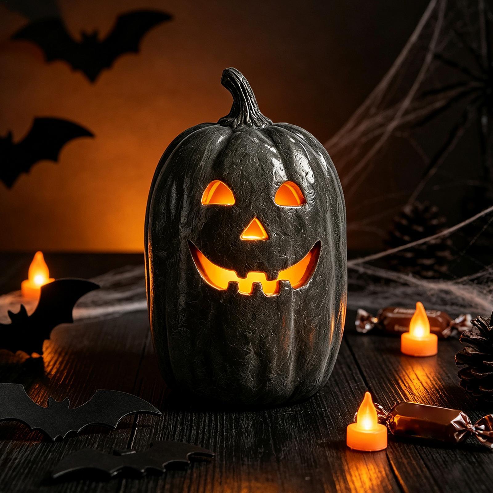 할로윈 호박 장식 레진 호박 수제 랜턴 장식 할로윈 홈 - Pumpkin Lantern Halloween 리뷰 및 가격